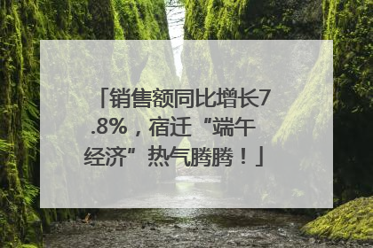 销售额同比增长7.8%，宿迁“端午经济”热气腾腾！