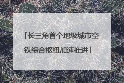 长三角首个地级城市空铁综合枢纽加速推进