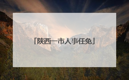 陕西一市人事任免