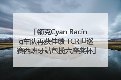 领克Cyan Racing车队再获佳绩 TCR世巡赛西班牙站包揽六座奖杯