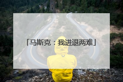 马斯克：我进退两难