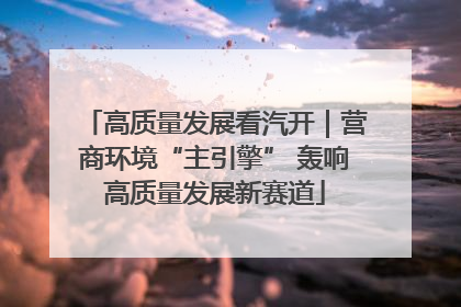 高质量发展看汽开｜营商环境“主引擎” 轰响高质量发展新赛道