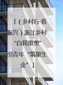 （乡村行·看振兴）浙江乡村“自我重塑” 引青年“筑巢生金”