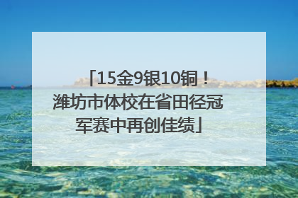 15金9银10铜！潍坊市体校在省田径冠军赛中再创佳绩