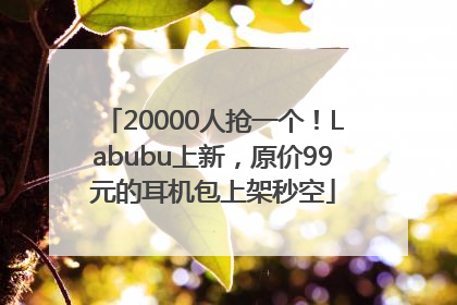 20000人抢一个！Labubu上新，原价99元的耳机包上架秒空