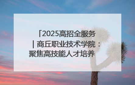 2025高招全服务｜商丘职业技术学院：聚焦高技能人才培养 谱写高质量发展篇章