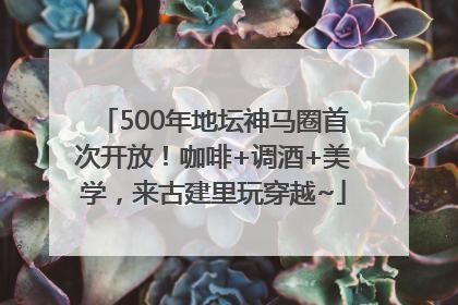 500年地坛神马圈首次开放！咖啡+调酒+美学，来古建里玩穿越~