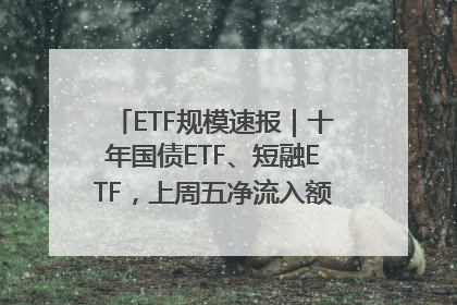 ETF规模速报｜十年国债ETF、短融ETF，上周五净流入额均超20亿元